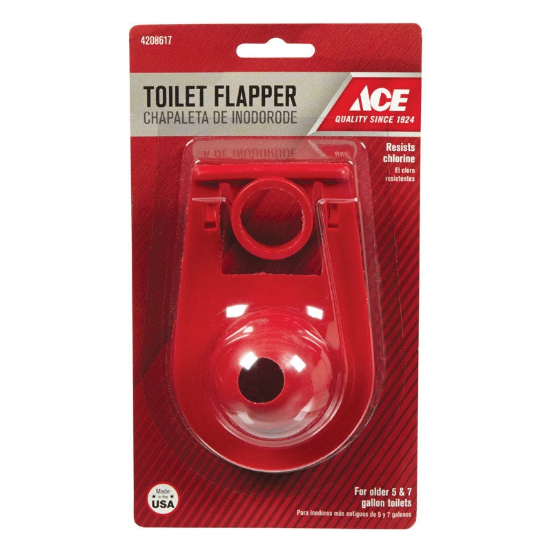 Ace Toilet Flapper Red