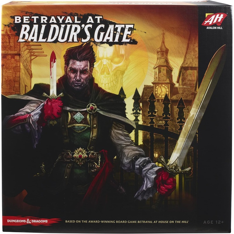 Avalon Hill Hasbro Gaming Betrayal at Baldur’s Gate Modular Board Hidden Traitor Game,Ages 12 and Up,D&D,Based on Betrayal at House on The Hill