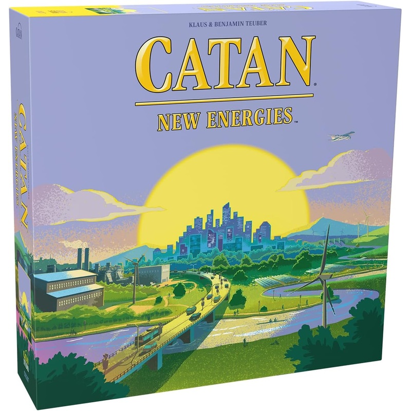 CATAN New Energies Board Game – Sustainable Resources & Strategy, Classic Gameplay with a Modern Twist! Family Game for Kids and Adults, Ages 12+, 3-4 Players, 90 Min Playtime, Made by CATAN Studio
