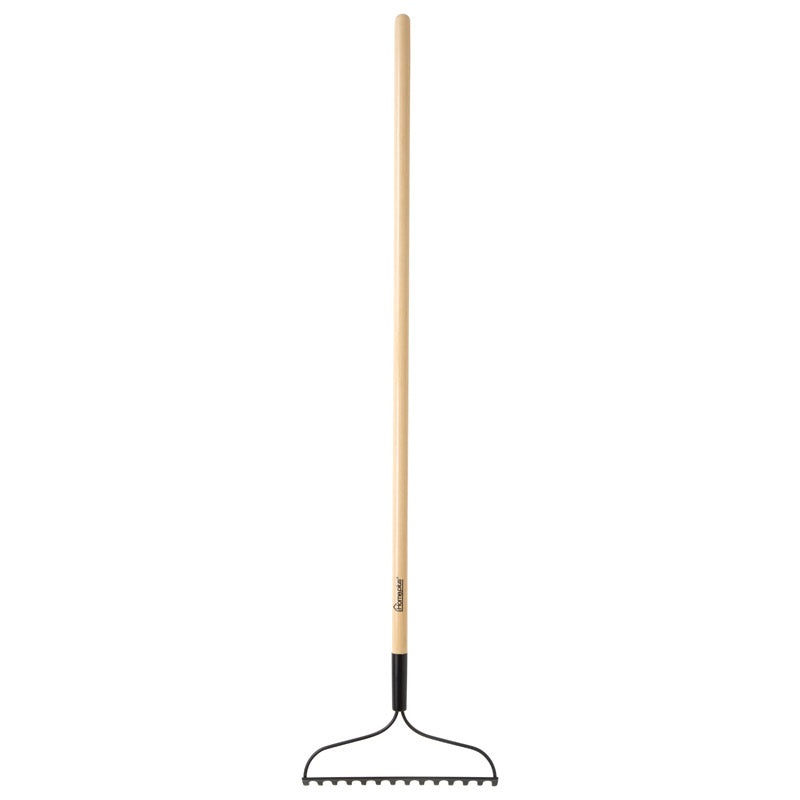 Home Plus+ 54 in. 14 Tine Steel Bow Rake Wood Handle