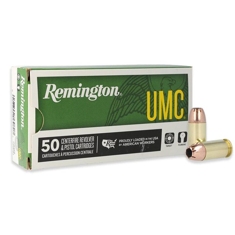 Remington Ammunition 23696 UMC 45 ACP 230 gr Jacket Hollow Point 50 Per Box/ 10 Case