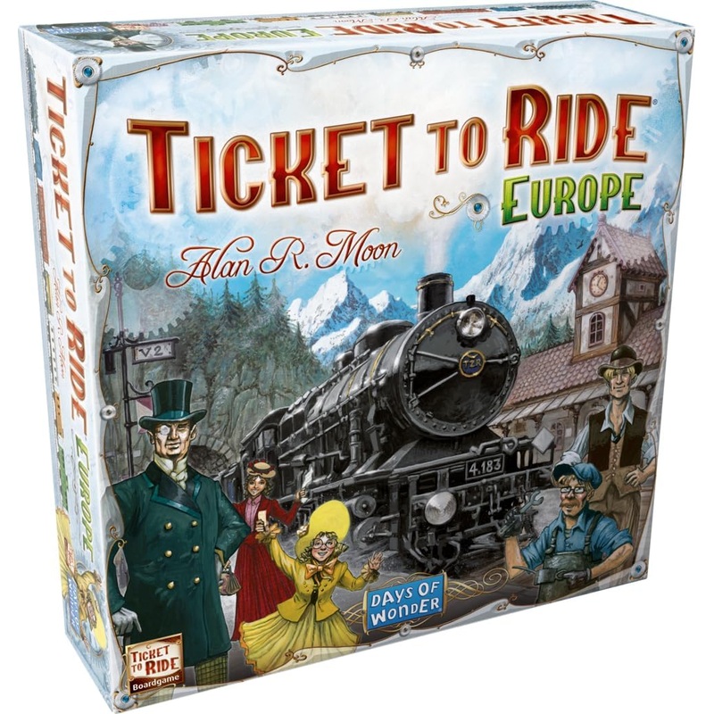 Ticket to Ride Europe Board Game – Embark on a Railway Adventure Across the Continent! Fun Family Strategy Game for Kids & Adults, Ages 8+, 2-5 Players, 30-60 Min Playtime, Made by Days of Wonder