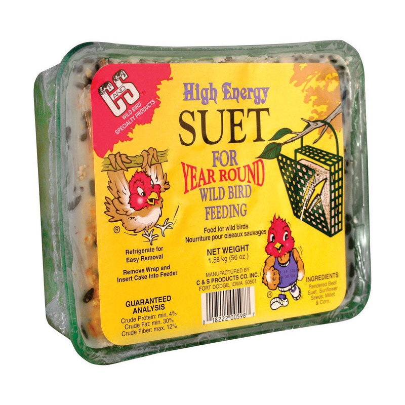 C&S Assorted Species Beef Suet Wild Bird Food 56 oz