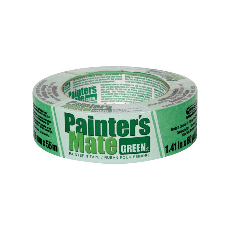 Painter’s Mate 1.41 in. W X 60 yd L Green Medium Strength Painter’s Tape 1 pk