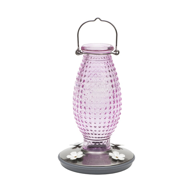 Perky-Pet Hummingbird 16 oz Glass/Metal Nectar Feeder 4 ports