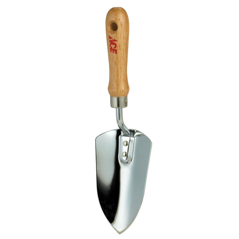 Ace 12 in. Steel Hand Trowel Wood Handle
