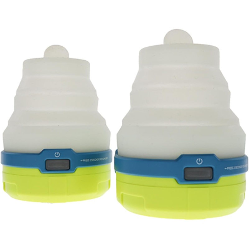 UST Spright 3AAA LED Collapsible Water and Impact Resistant Mini Lantern with 100 Lumens and Hook for Camping, Hiking, Emergency and Outdoor Survival, 2pk