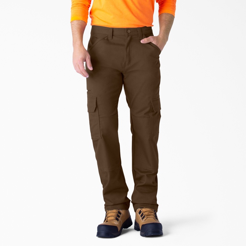 FLEX DuraTech Relaxed Fit Cargo Pants (Duck Brown) Size 38×32