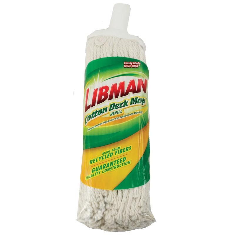 Libman 12.8 in. Deck Cotton Mop Refill 1 pk