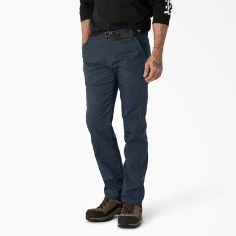 Dickies Men’s FLEX Regular Fit Duck Carpenter Pants (Dark Navy) Size 32×32