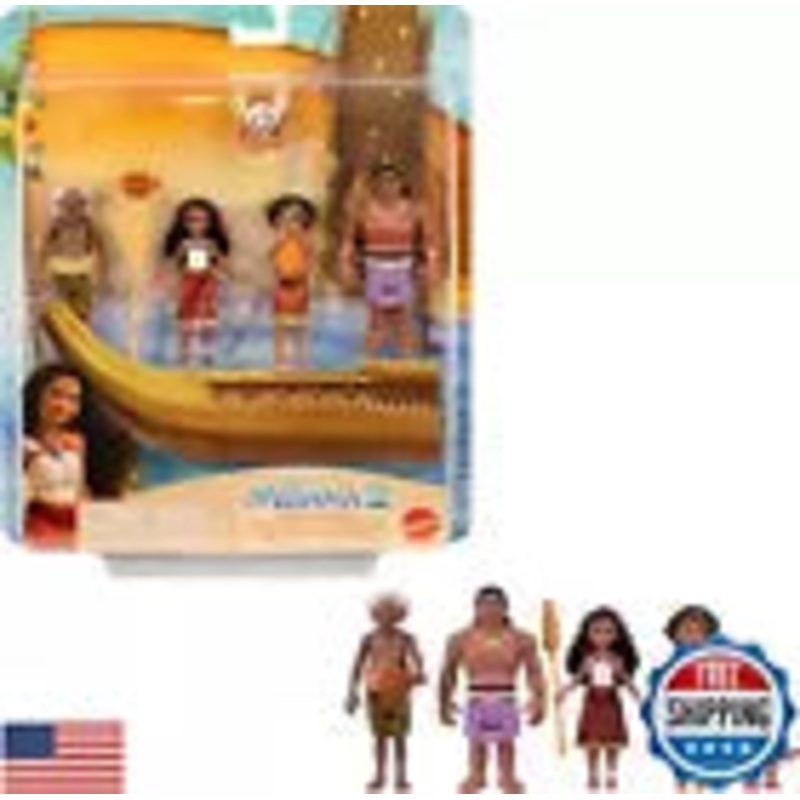 Disney Moana 2 Moana’s Canoe Crew Playset