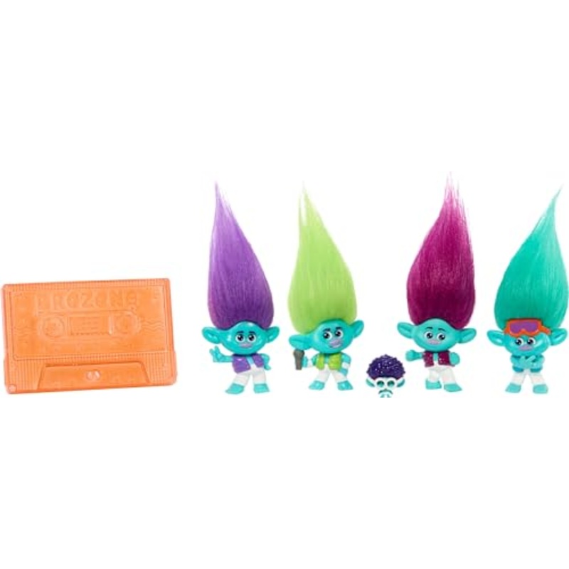 Dreamworks Trolls Band Together Brozone On Tour Small Dolls Set With Stand, Collectible Toy