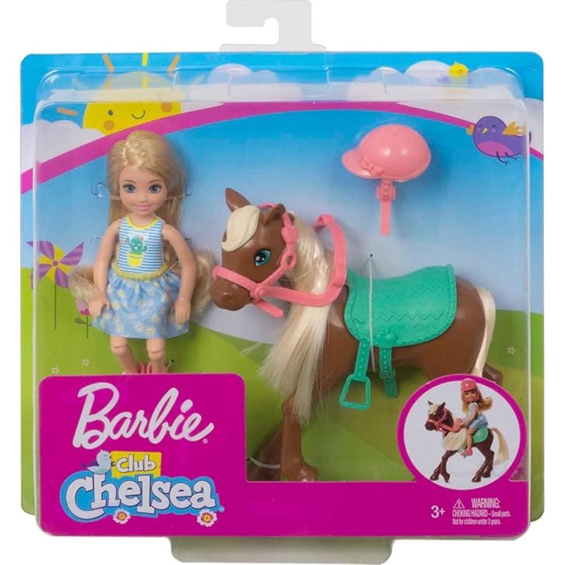 Barbie Club Chelsea Doll & Horse Set
