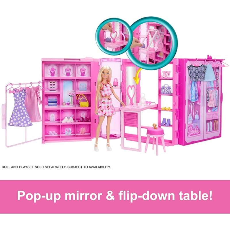 Barbie Dream Closet with Barbie Doll and Accessories