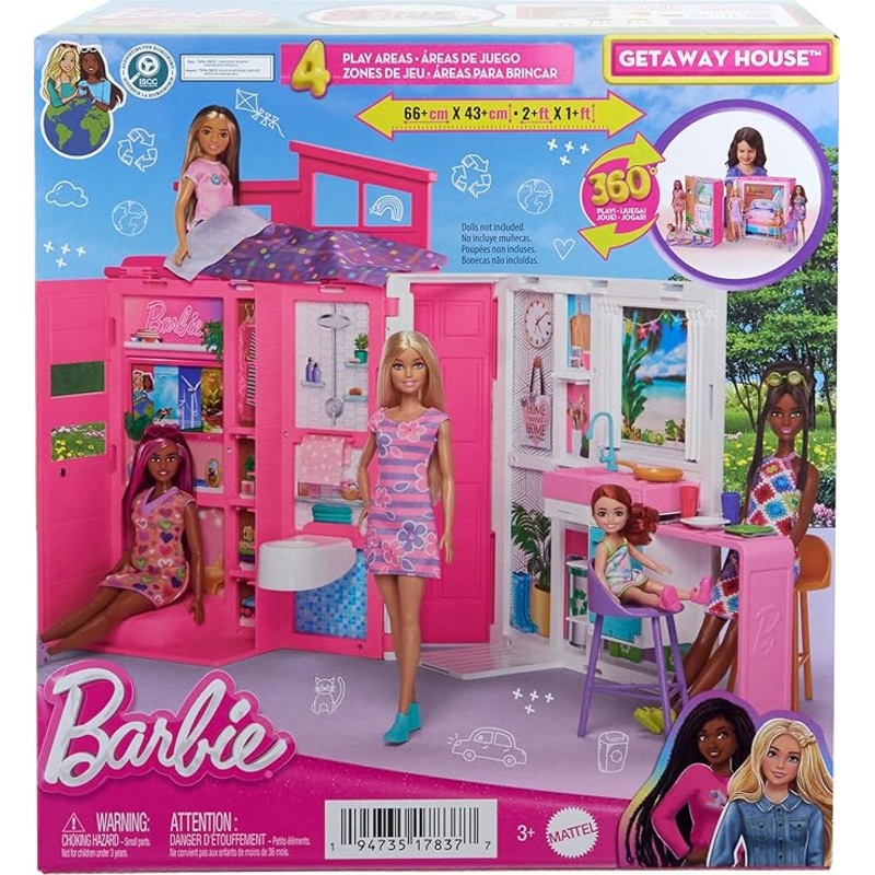 Barbie Getaway House, Doll House Playset