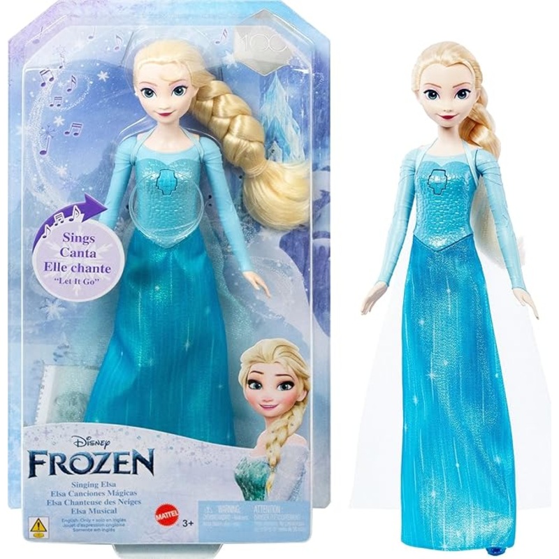 Disney Frozen Singing Elsa Doll, Sings Clip Of Let It Go From Disney Movie Frozen
