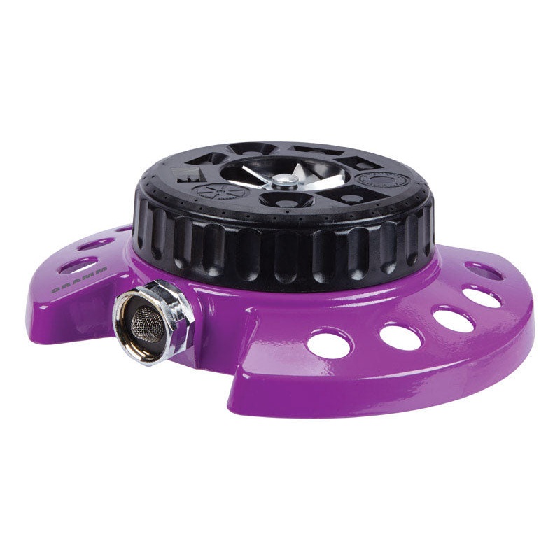 Dramm ColorStorm Metal Sled Base 9-Pattern Turret Sprinkler 575 sq ft 1 pk