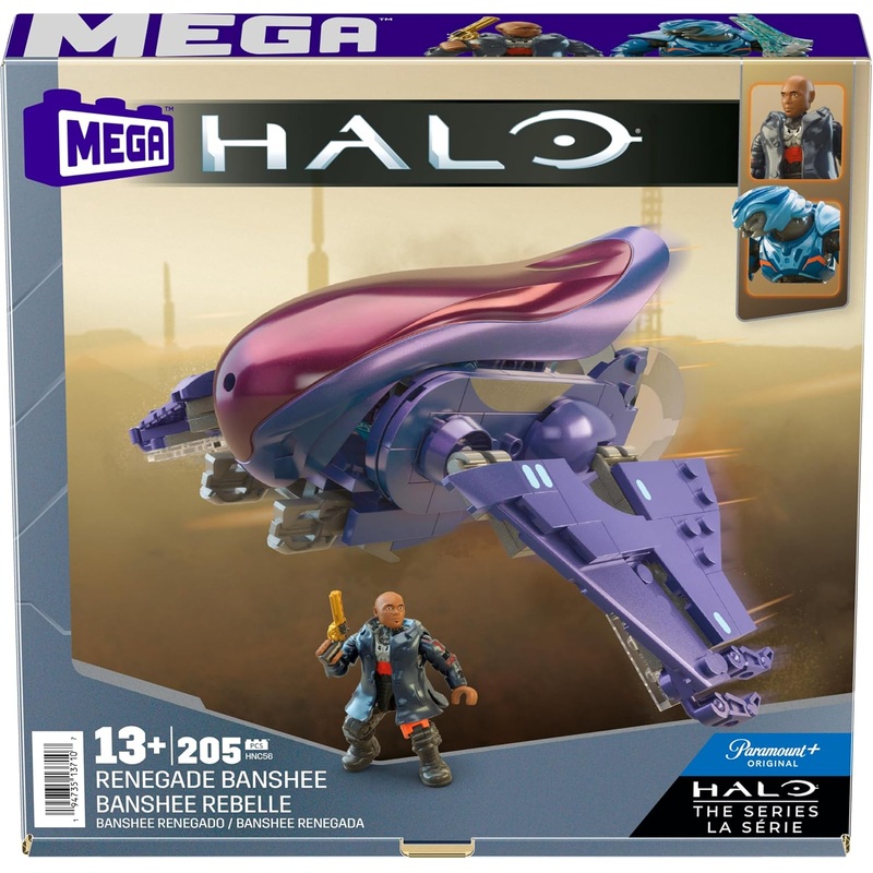 MEGA Halo Renegade Banshee Vehicle Building Kit With 2 Micro Action Figures