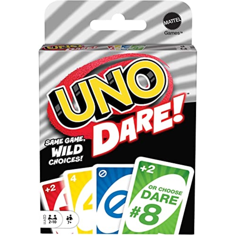 UNO Dare Card Game For Family Nights, Game Nights, Travel, Camping & Parties