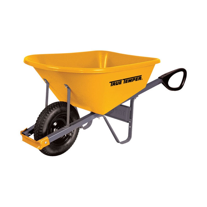 True Temper Poly Residential Wheelbarrow 6 cu ft (In-Store Pickup Only)