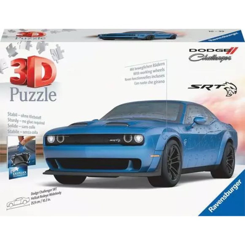 3D Puzzle Car Dodge Challenger SRT Hellcat Redeye Widebody – 108 Pieces