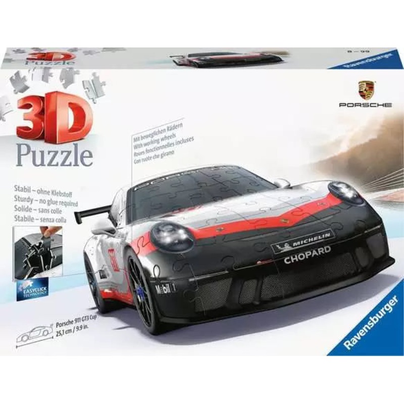 3D Puzzle Car Porsche 911 GT3 Cup – 108 Pieces