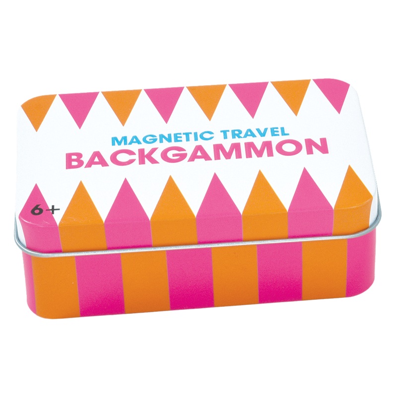 Backgammon Magnetic Tin Travel Game