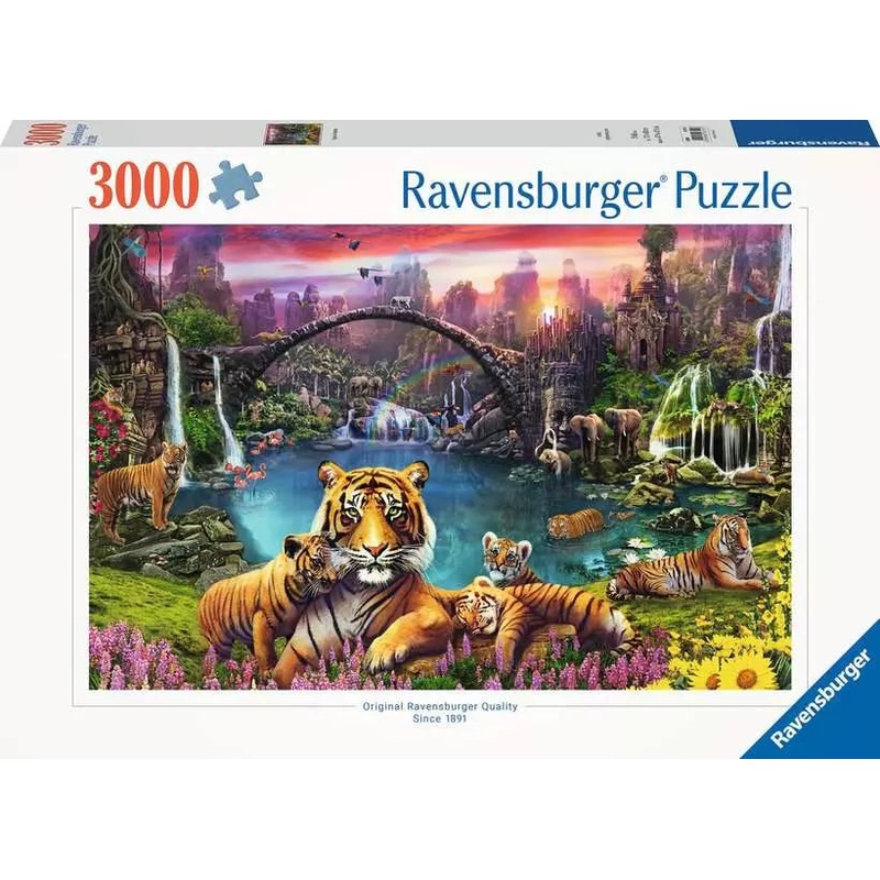Jigsaw Puzzle Tigers in Paradise – 3000 Pieces Puzzle