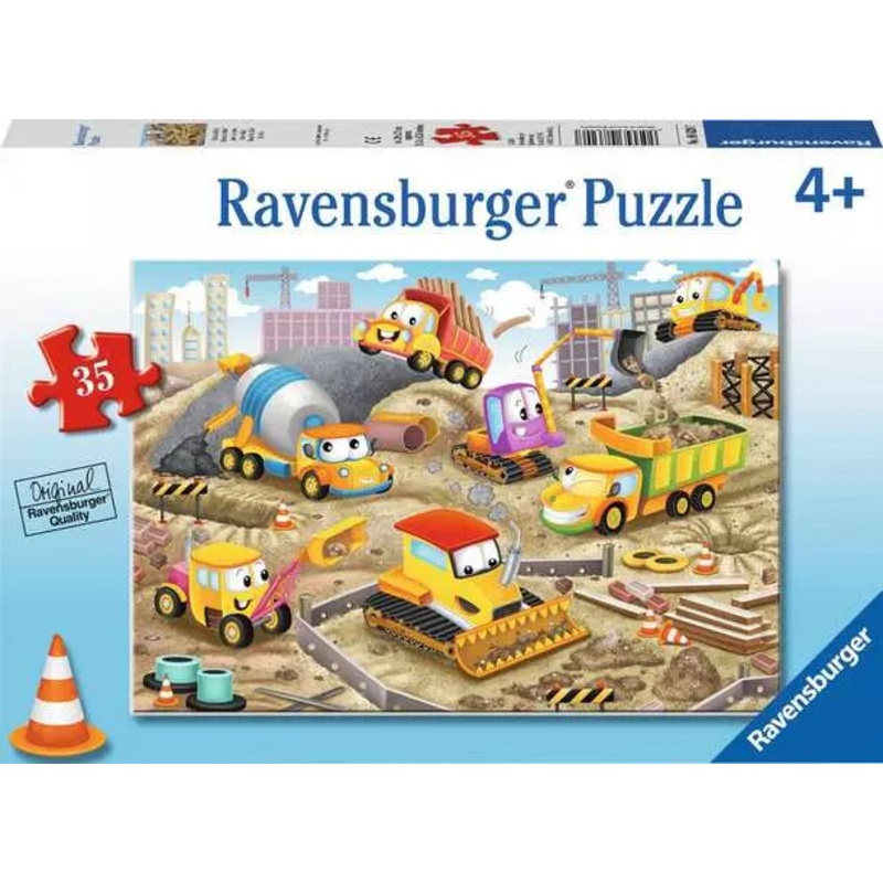 4 +  35  10.8 x 7.6 x 1.5  0.1 x 10.2 x 7.1 Childrens Jigsaw Puzzle Raise the Roof! – 35 Pieces Puzzle