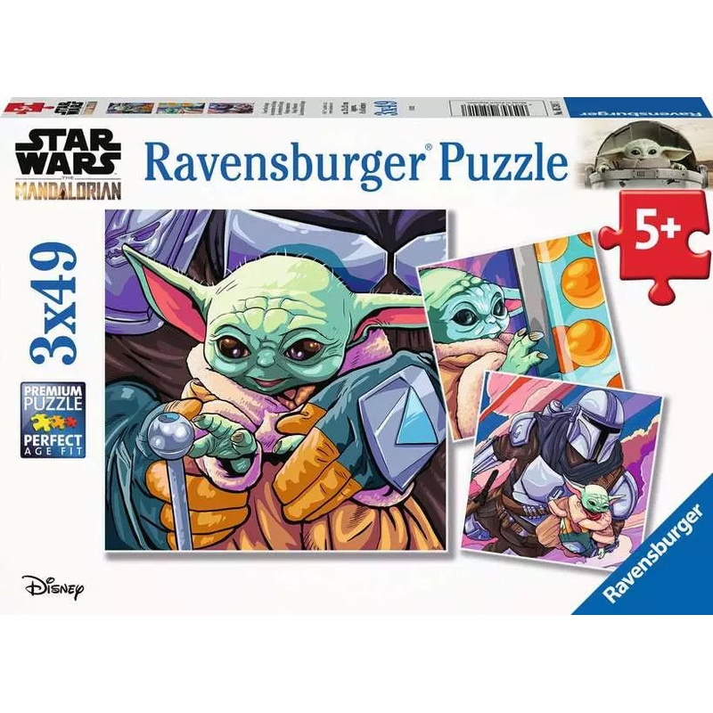 Childrens Jigsaw Puzzle The Mandalorian: Grogu Moments – 49 Pieces Puzzle