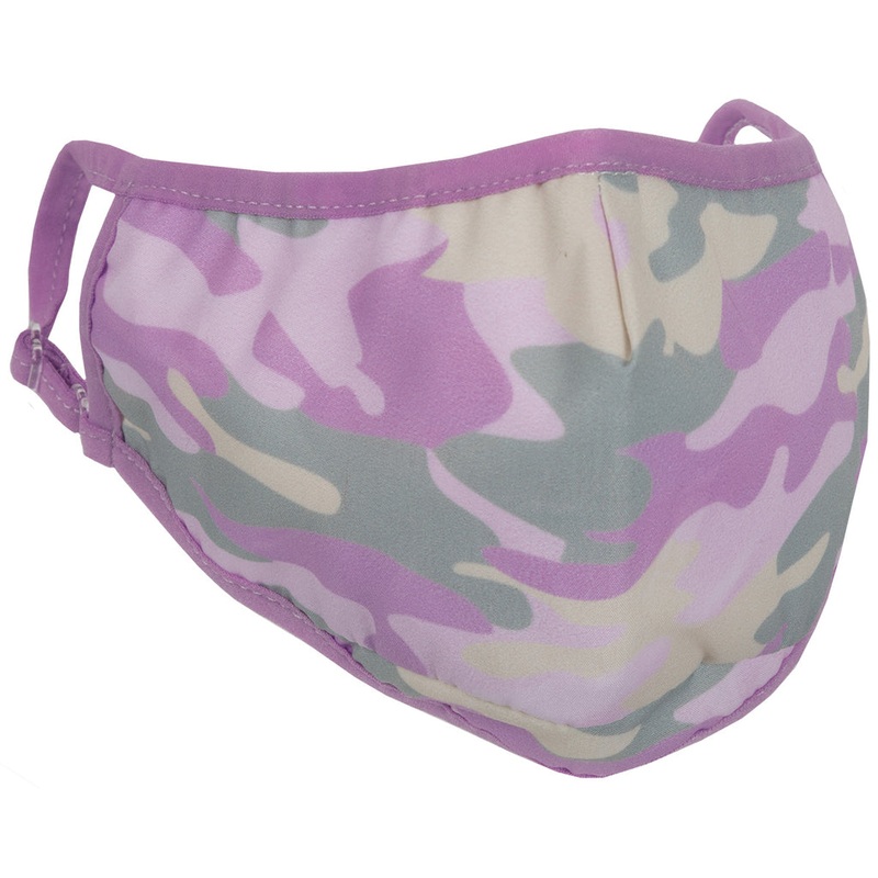 Iscream Childrens Face Mask  Pink Camo