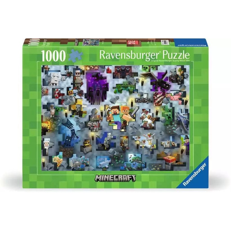 Jigsaw Puzzle Minecraft Mobs – 1000 Pieces Puzzle