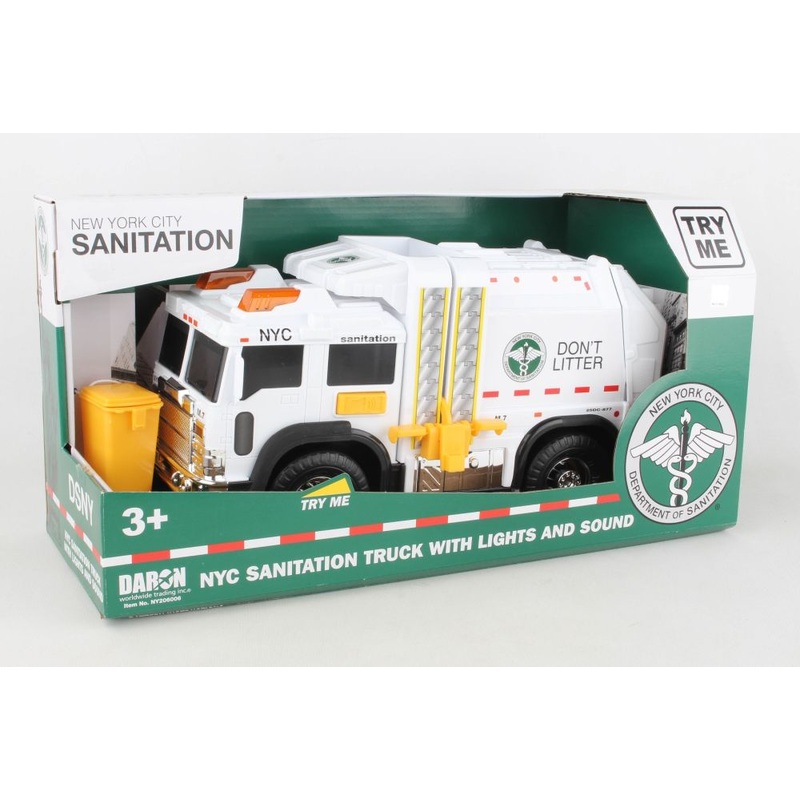 NYC Sanitation Garbage Truck W/Lights & Sound
