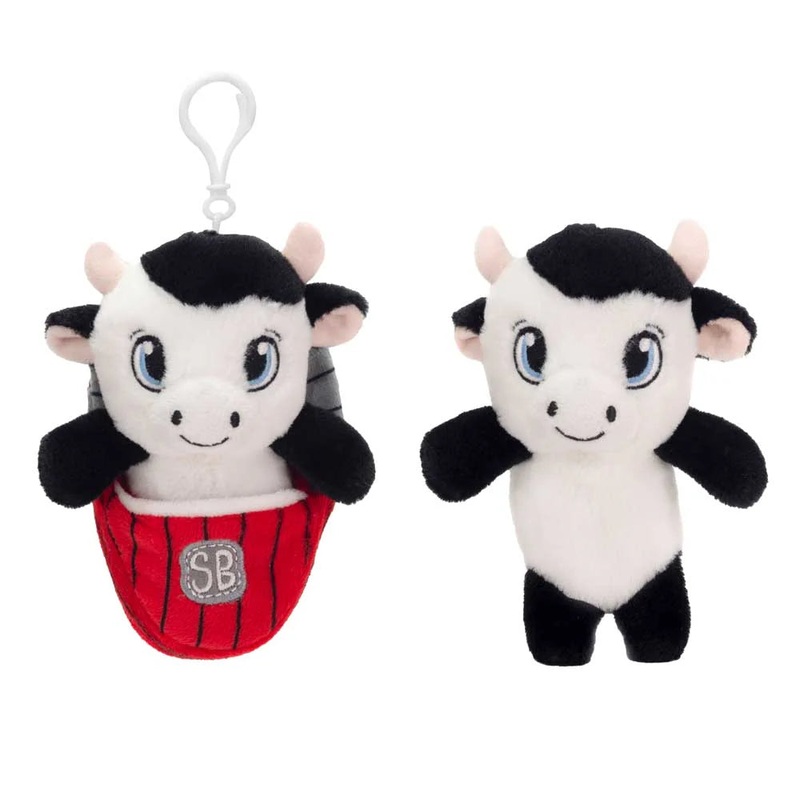 Pocket Swaddles – 4.5in Cow Keyclip