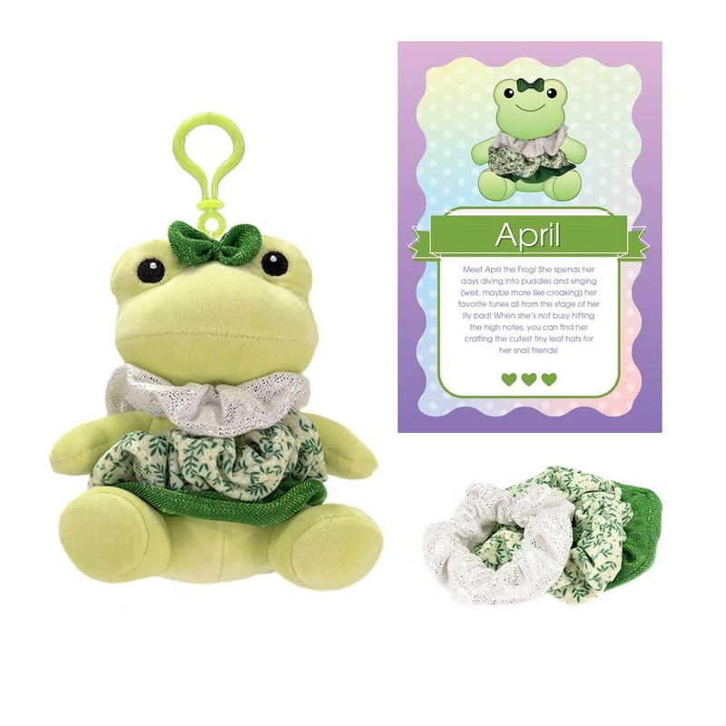 SCRUNCH BUNCH – 6IN Frog with Keyclip