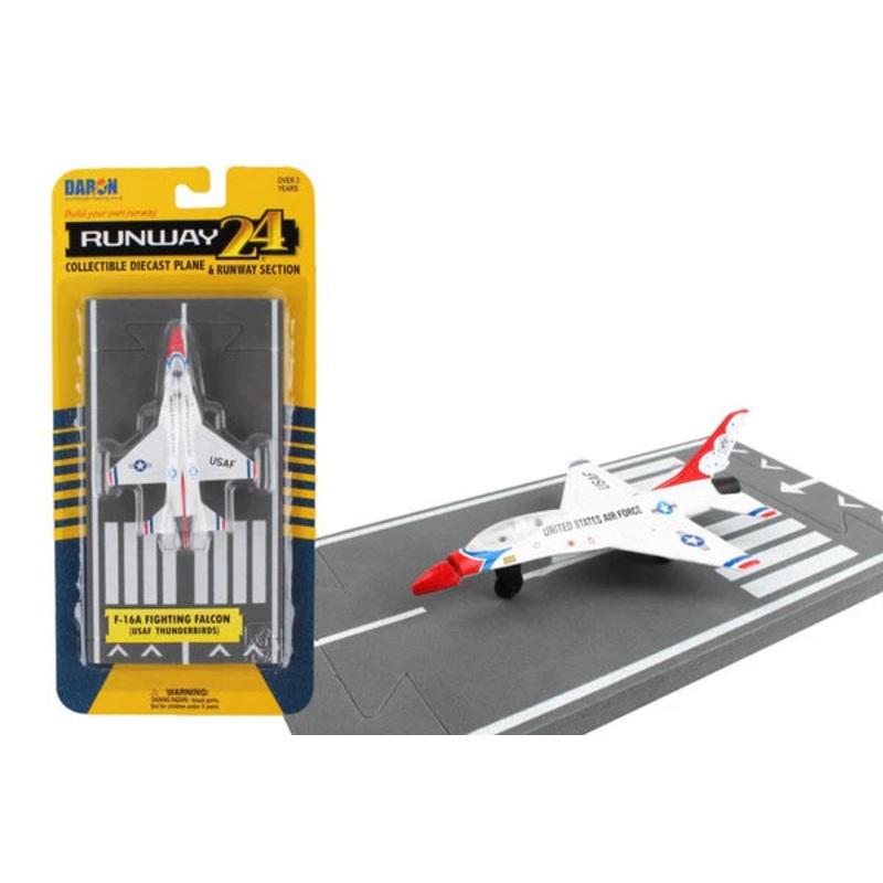 USAF General Dynamics F-16 Fighting Falcon Thunderbirds w/ Runway RW135