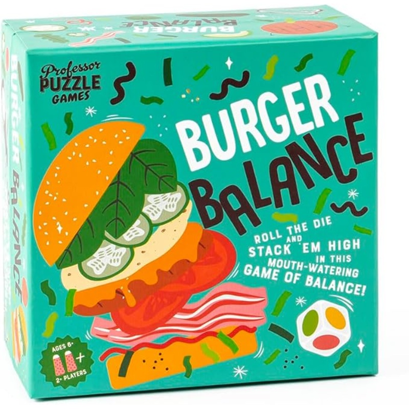 Burger Balance Stacking Game