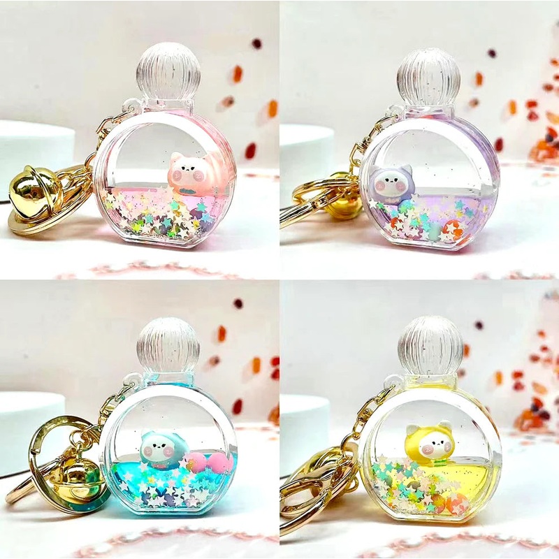 Cat Perfume Bottle Float Key Charm (sold separately)