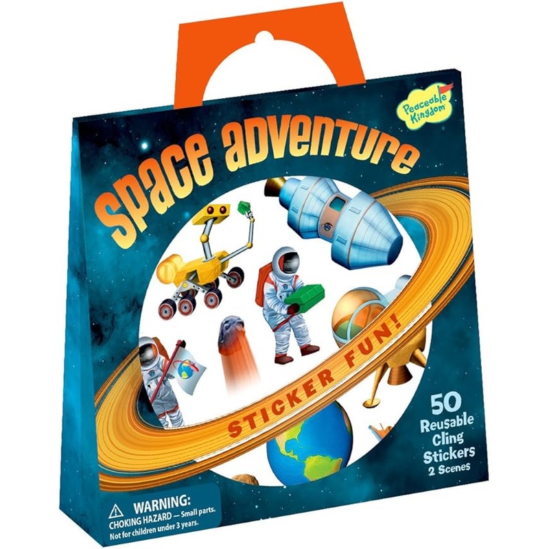 Space Adventure Reusable Sticker Tote