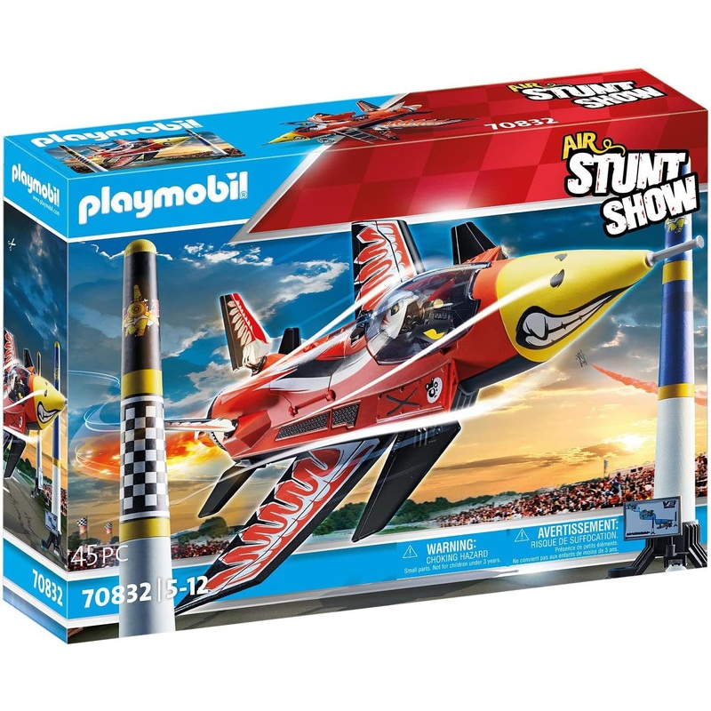 Air Stunt Show 70832 Eagle Jet, Toy Plane with Wind-up Motor, Aeroplane Toy for 5+ Year Olds
