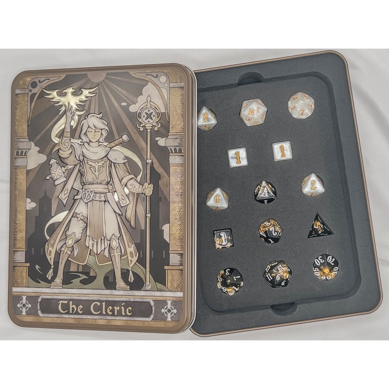 Beadle & Grimm’s: Epic Resin – Cleric Polyhedral Dice Set