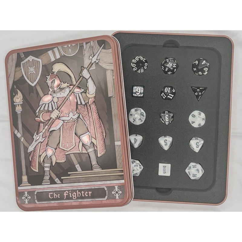 Beadle & Grimm’s: Epic Resin – Fighter Polyhedral Dice Set