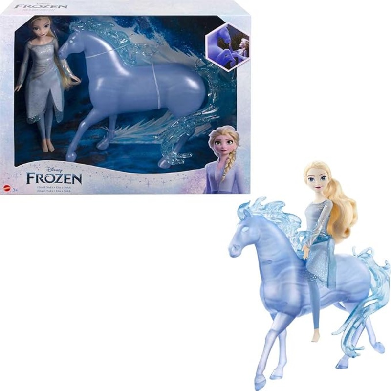 Disney Frozen Elsa Fashion Doll And Horse-Shaped Water Nokk Figure Inspired By Disney’s Frozen 2