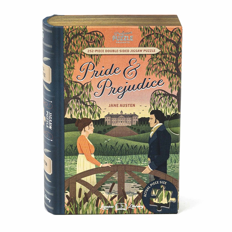 Jigsaw Library Pride & Prejudice 2-Sided Puzzle