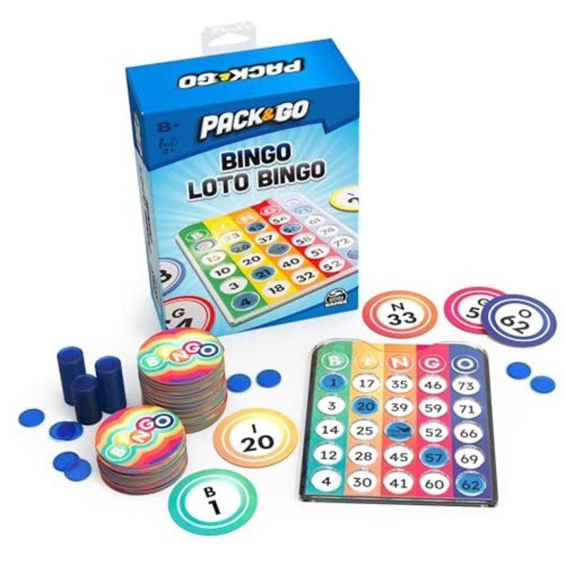 Pack & Go Loto Bingo Game, Multi Color – 249 Piece