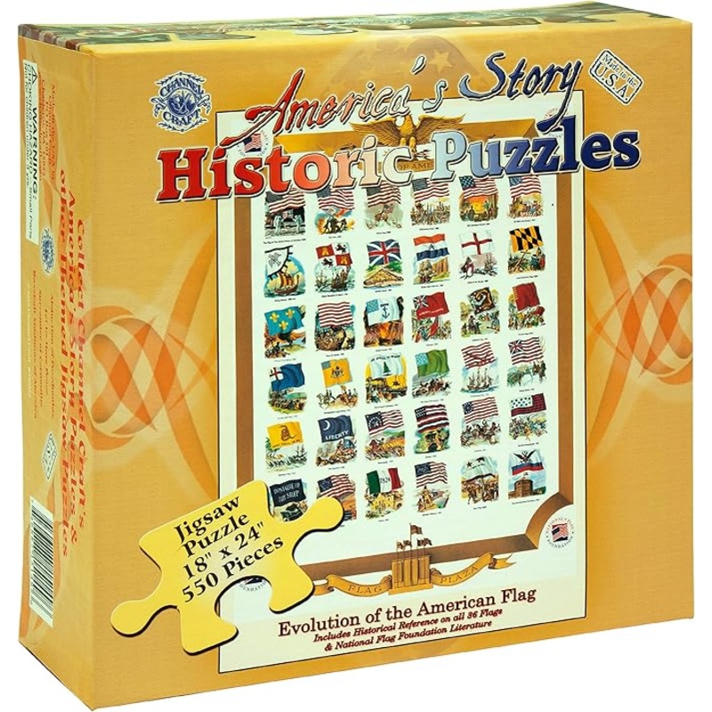Evolution of the American Flag 550 Piece Jigsaw Puzzle