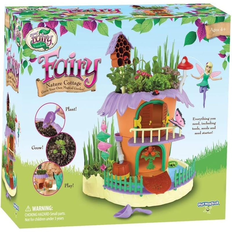 My Fairy Garden  Nature Cottage Toy Figurine and Plant Kit