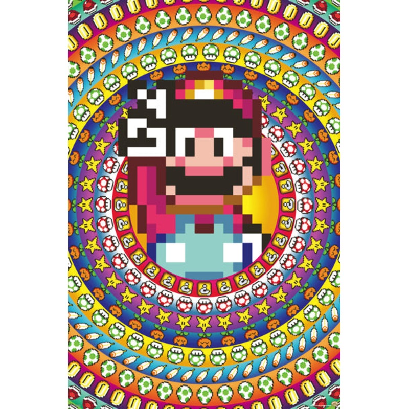 Mario – Item Collage Poster