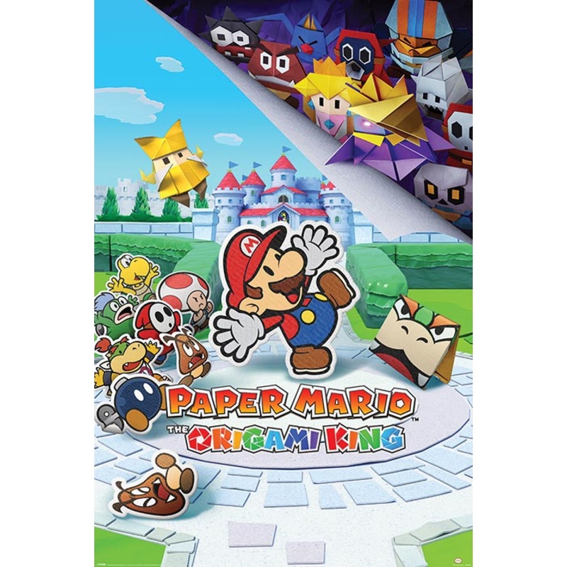 Paper Mario Origami King Poster