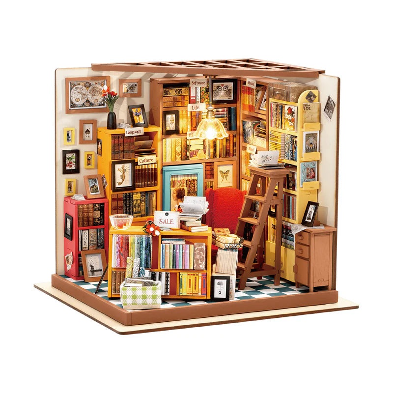 Sam’s Study Library DIY Miniature House Kit